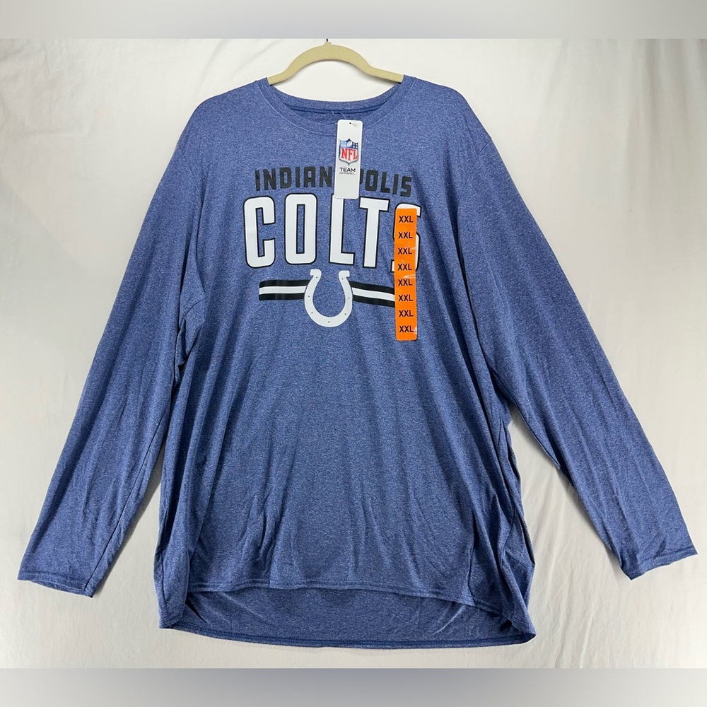 Indianapolis COLTS NFL Performance Long Sleeve Shirt XXL Team Apparel New